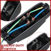 Kingdder 2 Pieces Waterproof Inline Cord Switch AC/DC 12V-250V Heavy