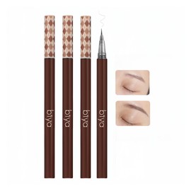UNYOKE Ultra Fine Liquid Eyebrow Pencil, Clear Eyebrow Pencil, Natural Coloring, Waterproof and Sweatproof, Long Time Makeup, No Fading, Smear-103# Gray