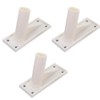 IWOWHERO Pack of 3 Metal Flagpole Base, Adjustable Base, Flagpole
