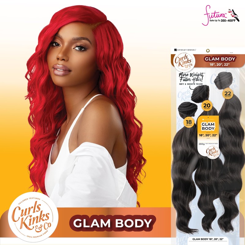 Sensationnel Curls kinksandco synthetic bundles - glam body multibundle quick