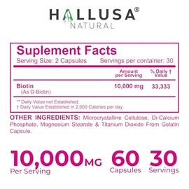 N/A- “Suplemento de biotina Pastillas para la caída del Cabello Crecimiento del Cabello — Crecimiento