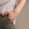 IN Chenthy Gold Initial Bracelets for Men, 18K Gold Plated