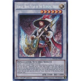 YU-GI-OH! - Virgil, Rock Star of The Burning Abyss (NECH-EN085) - The New Challengers - Unlimited Edition - Secret Rare