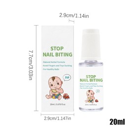 Kids Nail Biting Prevention, Thumb Sucking Stopper, 1.14 x 1.14 x 3.03 Inches Gentle 20 ml Solution Bottle, Finger Guard Aid for Indoor, Home, Kids, Toddler and Travel Use