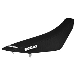 Enjoy MFG 2007-2009 SUZUKI RMZ 250 Gripper Seat Cover  BLACK Standard Logo #56