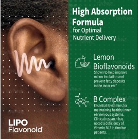 Gwynne 1200mg Alivio Zumbido Oídos Suplemento Vitamina Complejo Clínicamente Probado Síndrome Meniere 90cápsuls