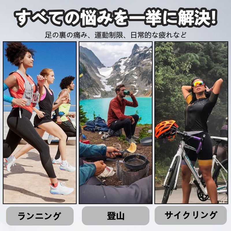 TokTech かかとサポーター かかと クッション かかと保護 踵サポーター 2サイズ 1足 左右セット 衝撃吸収