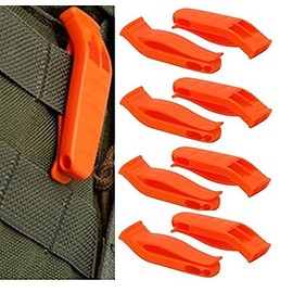 Online Services (8 pack) Safety Keychain Marine Whistle Boating Camping Hiking Emergency Survival Rescue