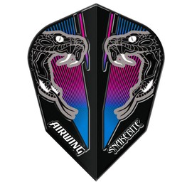RED DRAGON Airwing Unique Moulded Peter Wright Snakebite Blue V-Standard Dart Flights 1 Set Per Pack (3 Dart Flights in total)