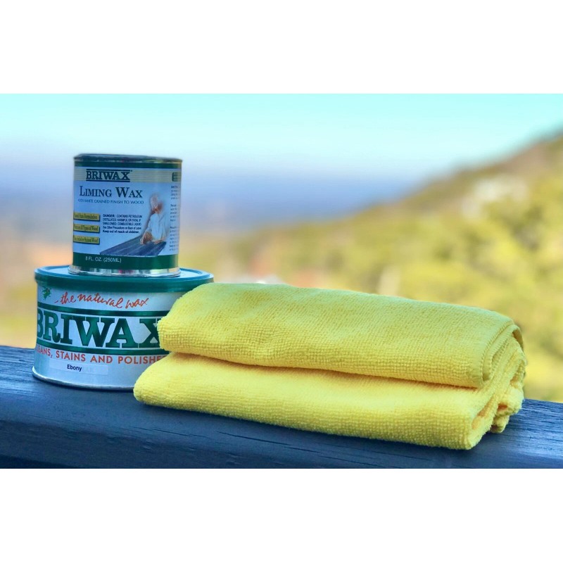 BRIWAX Grey Wax Kit - Briwax Liming & Ebony Wax