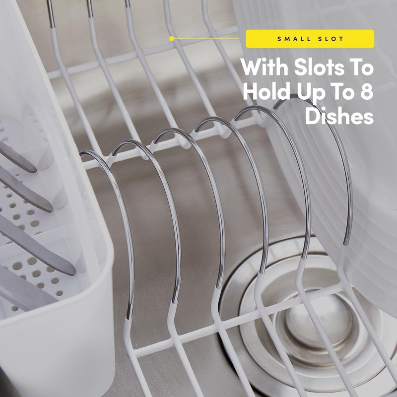 Sweet Home Collection Metal 2 Piece Dish Drying Rack Set