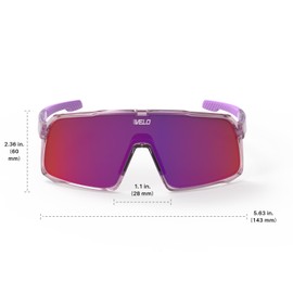 VELO Changeup – Phantom – Sports Sunglasses (Purple, Large Adult)