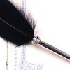 Black Ink Feather Quill Ballpoint Pen
