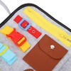 Elderly Activity Sensory Board Portable Zip Button Basic Skills Sensory