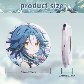 TaiCy Mixed Badges, Genshin Impact Game Pins Badges, 44mm Yuanshen Game Badges, Colourful Waterproof Badges, for clothing,Backpack, Birthday Party Favors, Collection Gift for Anime Lovers