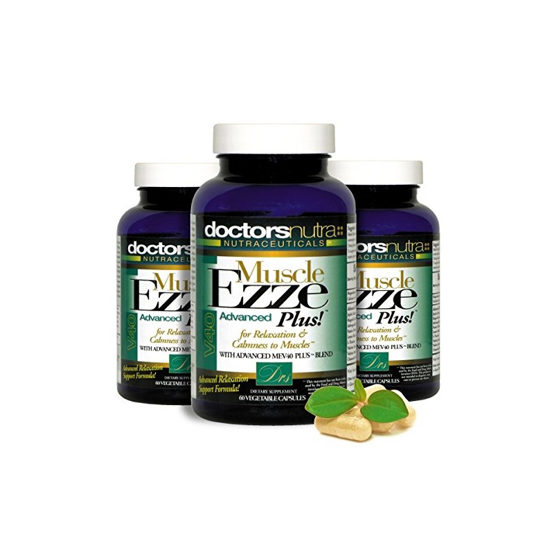 Pack of 3 Natural Relaxant Muscle Ezze Plus Advanced Day-Time