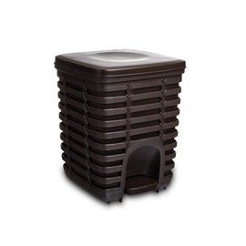 Primanova Palm Pedallı Çöp Kovası, Kahverengi, 9 Lt