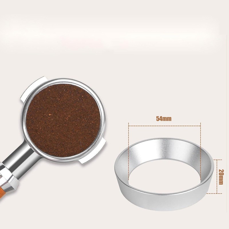 RIBHNXHI 54mm Magnetic Dosing Funnel V2 Stainless Steel Espresso Dosing