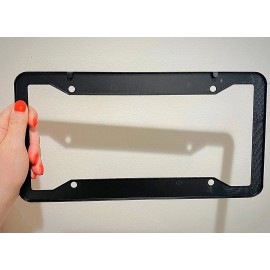 Unbranded Jetta Metal Carbon Fiber Look License Plate Frame