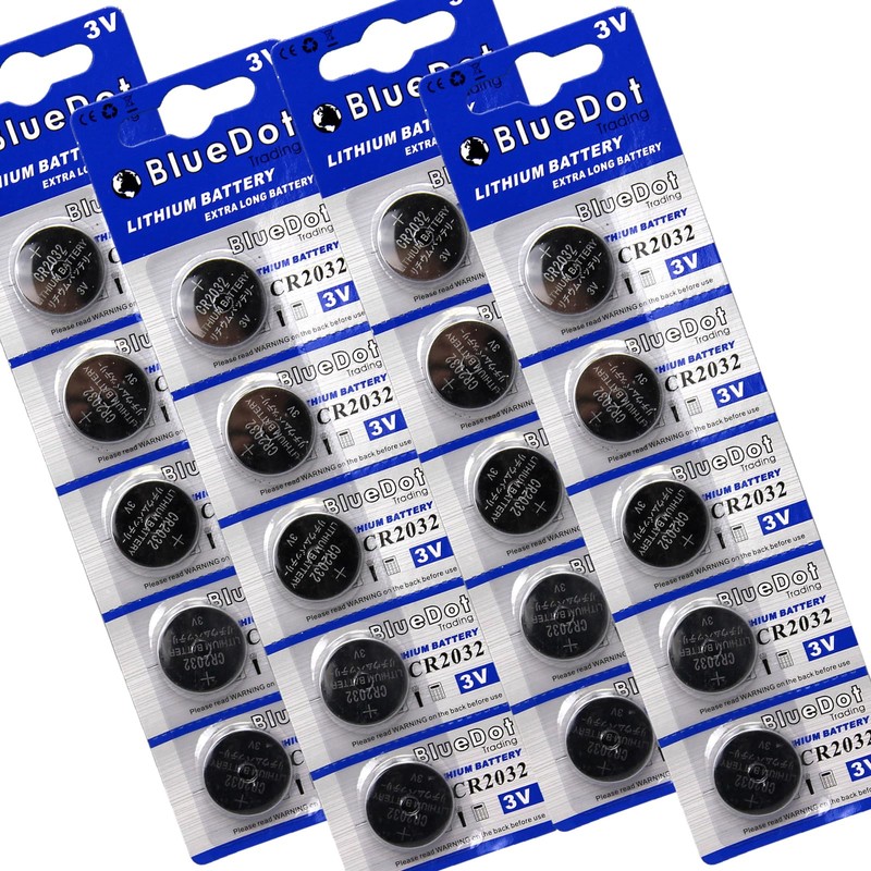 BlueDot Trading Batteries High Power Lithium 3V CR2032 Coin Battery