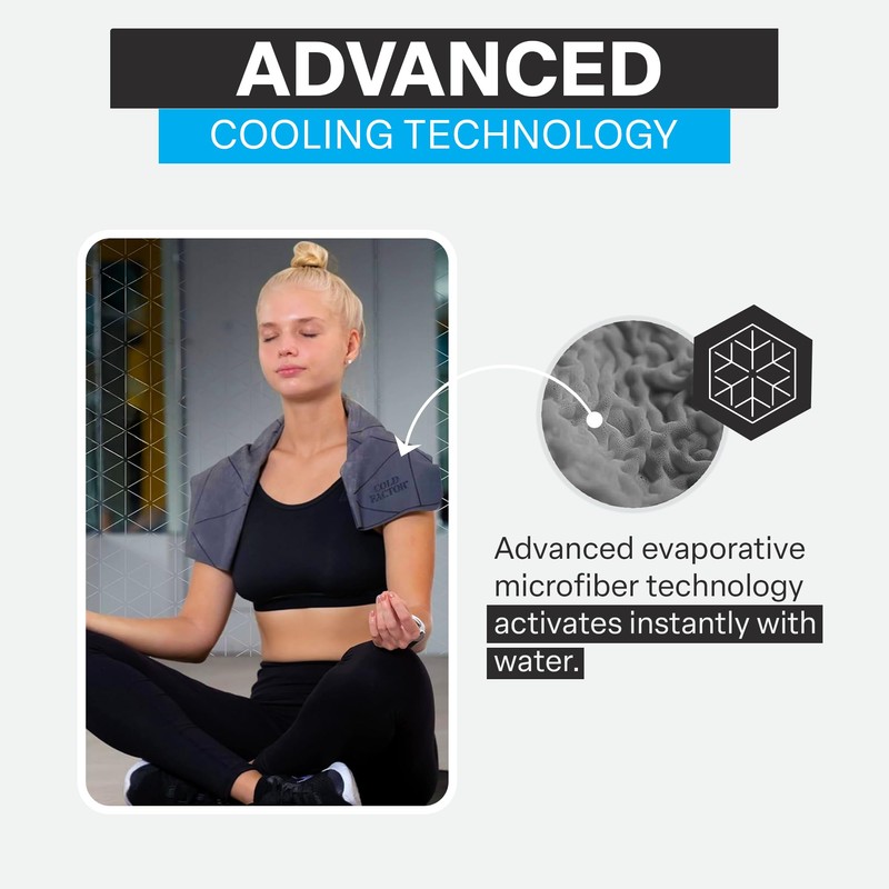 COLD FACTOR Cooling Neck Towel-10 Pack-Chill Pad Lasts up to