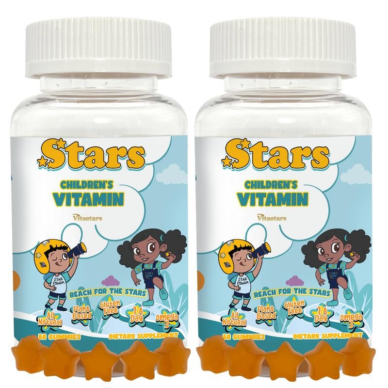 Stars Kids MultiVitamin Gummy w/ Omega 3 for Appetite Mood