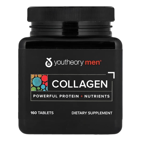 Youtheory Colágeno Para Hombres, 160 Tabletas, Salud Y Vital