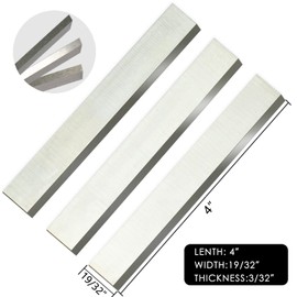 4Inch HSS Jointer Planer Knives Blades for Delta 4" 37-290 Walker Turner 4 x 19/32 x 3/32 Ihches 3pcs
