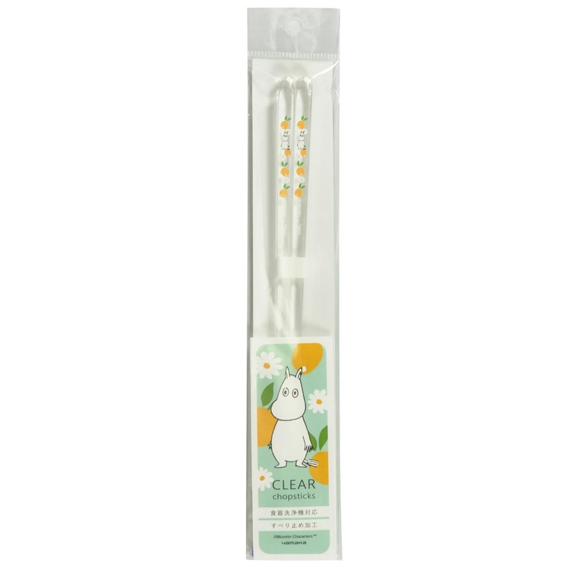 Moomin MM8101-840 Chopsticks, Clear Chopsticks, Dishwasher Safe, 9.1 inches (23