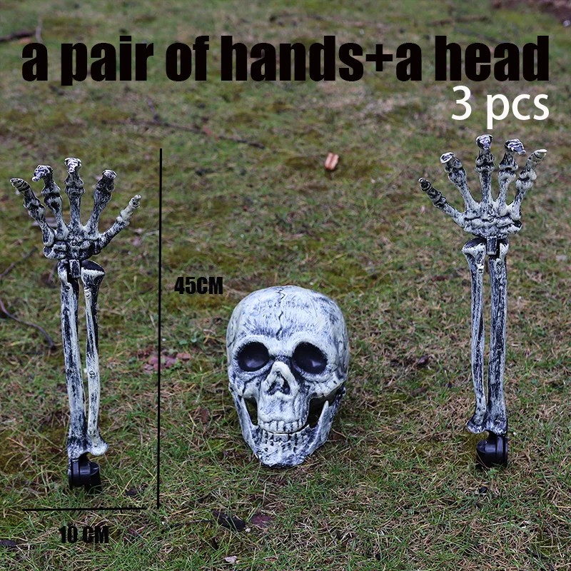 Halloween Skull & Hands Decoration for Home & Yard –
