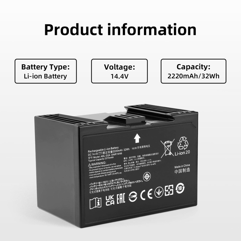 ABL-D2 Battery Compatible with iRobot Roomba j7 i7 i8 i4
