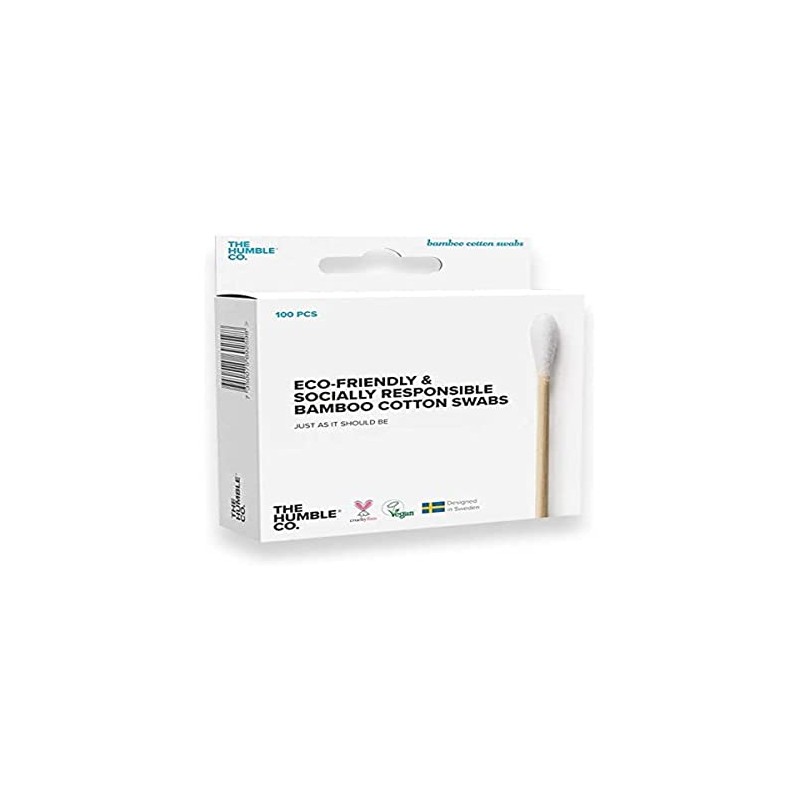 The Humble Co. 100 Natural White Cotton Buds
