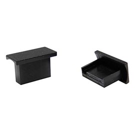 Techno Banes USBACCK-B0 USB Connector Cap for USB-A Type (Black) No Knob Wide Brim Type 6 Pieces