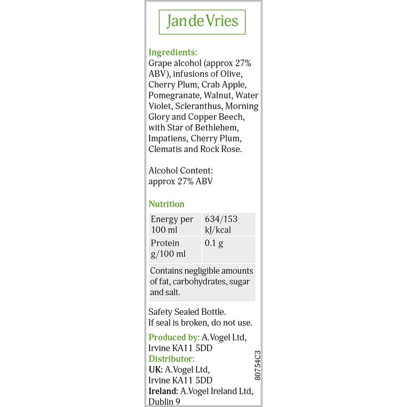A.Vogel Jan De Vries Female Essence | Flower Essence |
