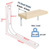 SAYAYO Heavy Duty Floating Shelf Bracket 4 Inch x 4