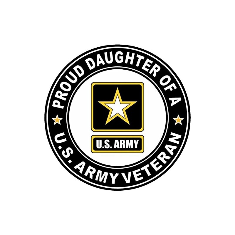 Proud Daughter of A US Army Veteran Bumper Sticker Toolbox