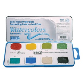AMACO Semi-Moist Underglaze Decorating Colors Set 5
