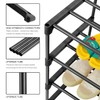 HITHIM 4-Tier Small Shoe Racks, Narrow Shoe Rack for 6-8