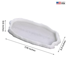 Everydayers Gecko Cave Reptile Feeding Tray – Naturalistic Pet Dish for Lizards, Snakes, Bearded Dragons, Tortoises & Turtles - Glow in The Dark