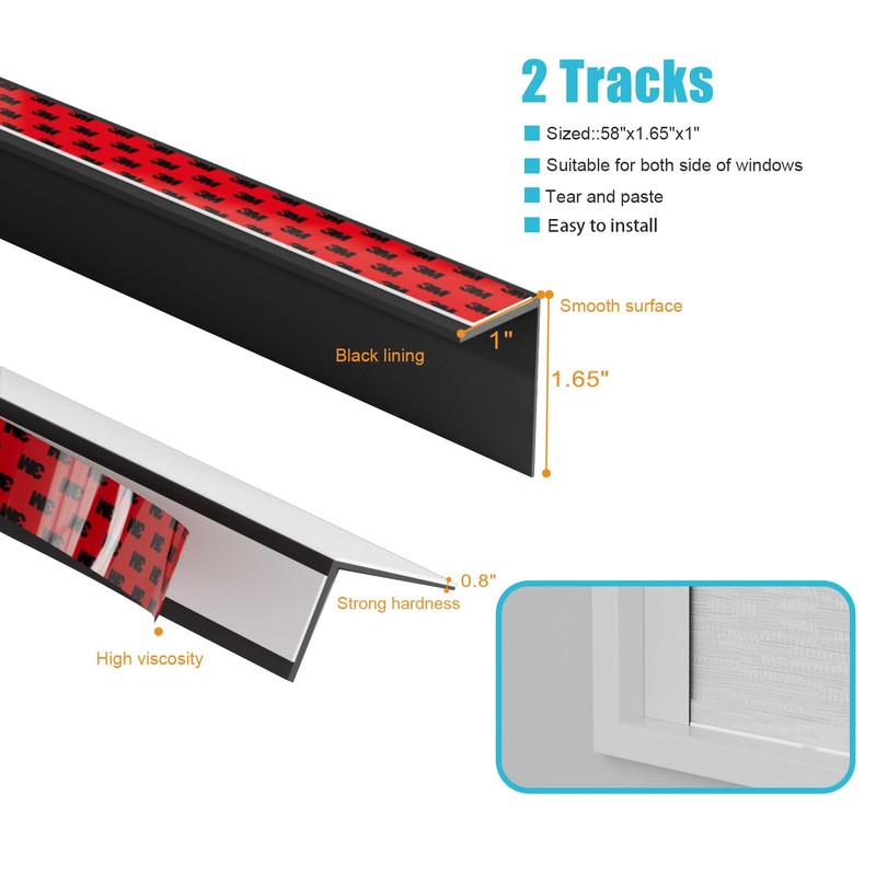 Blindify Light Blocking Strips, Light Blockers for Window Shades and