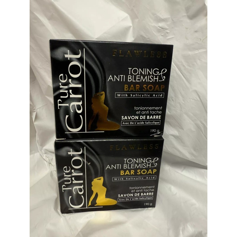Unbranded 6 Pack Pure Carrot Gold Face And Body Bar