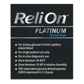 Relion Platinum Tiras Glucosa