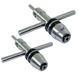 BLUEFOX TOOLS 2 Pcs Pilot Spindle Tap Wrench | 1/16 Inch To 1/2 Inch 1.5 mm to 12 mm Capacity Tap Size | Ideal for Holding Taps, Drills, Reamers and Small Tools