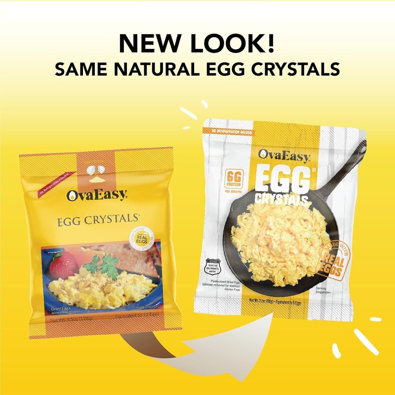 Ova Easy Dehydrated Egg Crystals – Powdered Eggs Made From