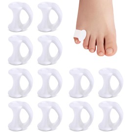 Kecartu 12 PCS Pinky Toe Spacers, White