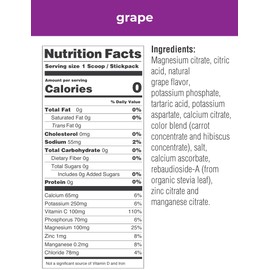 Ultima Replenisher Electrolyte Hydration Powder, Grape, 30 Serving Canister - Sugar Free, 0 Calories, 0 Carbs - Gluten-Free, Keto, Non-GMO with Magnesium, Potassium and Sodium