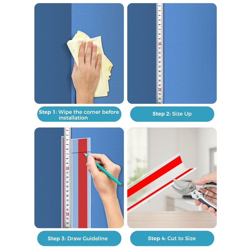 MONOID Wall Corner Protector, 2 PCS Furniture Edge Protection, PC