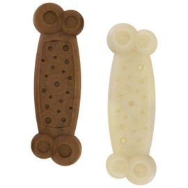 Chew King Gear Nylon Bones, Textured Bacon Flavored Chew Toy