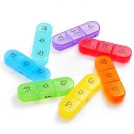 AIMI Weekly Pill Organizer 3 Times a Day, Large 7 Days Pill Box 3 Times a Day with Separate Container, Portable Pill Case for Medication, Vitamins, Fish Oil and Supplements