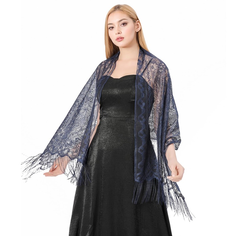 MUQU Shawls and Wraps for Evening Dresses - Lace Shawl
